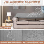 Easy-Going 100% Waterproof Chair Couch Cover, Dual Waterproof Sofa Cover - Image 3