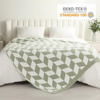 Snuggle Sac Sage Green Bedding Blankets Twin Size, Super Soft Warm Blankets - Image 3