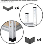 Amazon Basics 5-Tier Medium Duty Garage Shelving Unit, Sturdy Adjustable Storage Shelves, Easy to Assemble, 48" x 18" x 72", Aluminum
