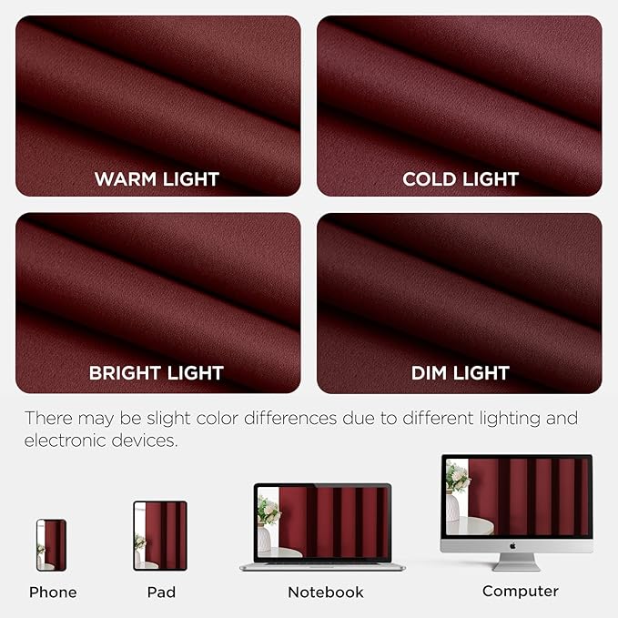 Joydeco Blackout Door Curtain for Doorway Privacy 72 Inches Long, Grommet - Image 8