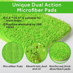 16.5" Microfiber Mop Pads Refills, 3 Pack Reusable Replacement Heads