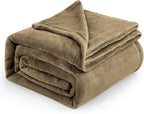 Bedsure GentleSoft Fleece Blankets King Size Camel by BEDSURE