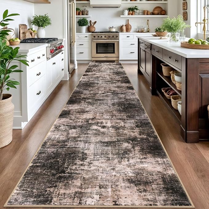 IOHOUZE Abstract Runner Rug 3x16 Ft Washable Runners - Image 2
