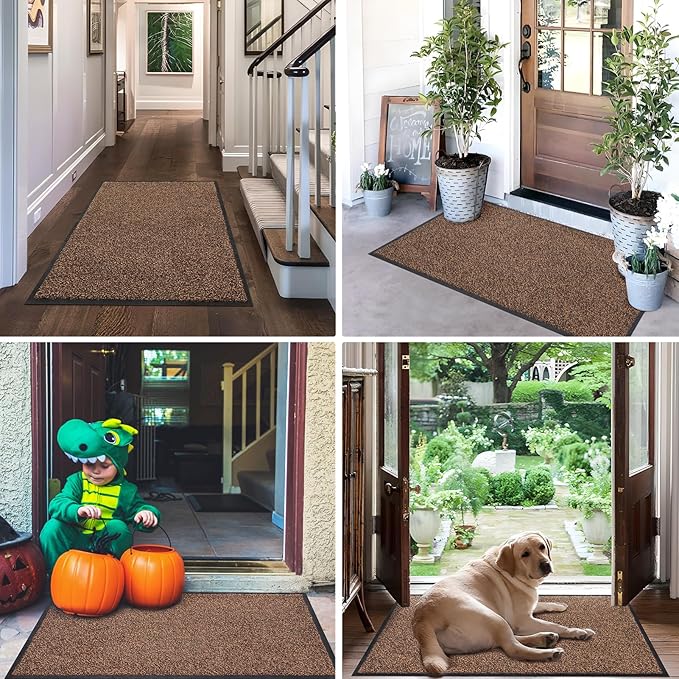 Mibao Front Door Mat, Dirt Trapper Welcome Mat - Image 7