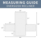 ISSUNTEX Double Protection 100% Waterproof Recliner Covers - Image 6