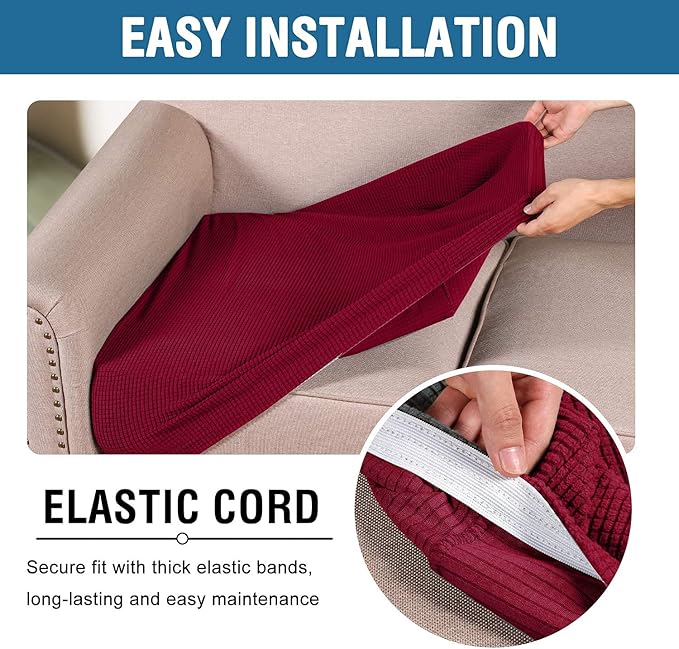 H.VERSAILTEX Super Stretch Individual Seat Cushion Covers - Image 5