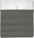Sweet Home Collection White Goose Down Alternative Comforter, King, Gray