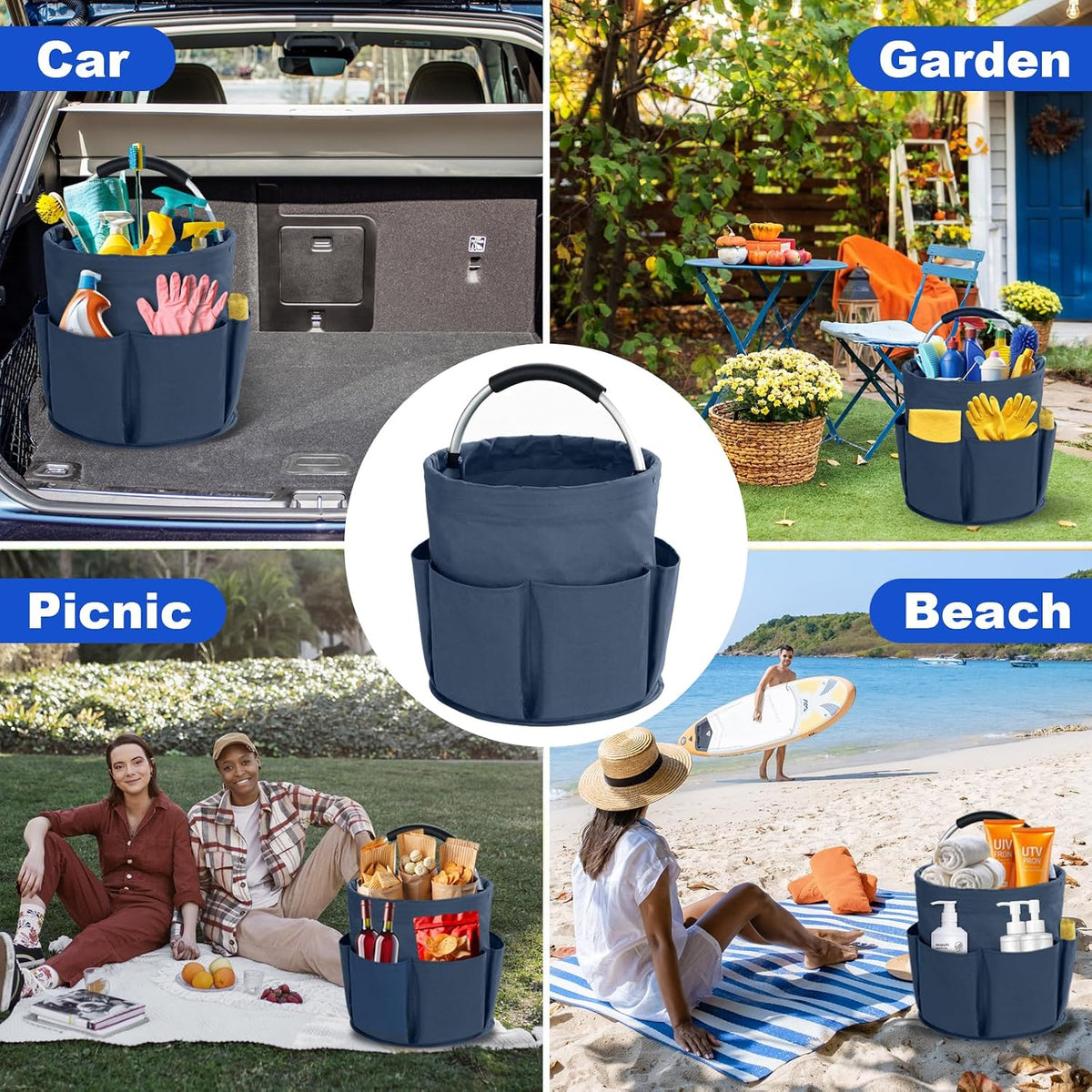 Cleaning Caddy with Handle, Cleaning Supplies Organizer Bucket