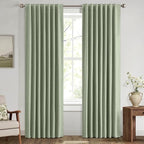 MIULEE 100% Blackout Linen Curtains by MIULEE