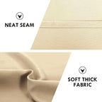 DWCN Beige Short Room Darkening Curtains - Image 6