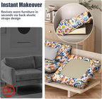 8Pcs Stretch Patio Cushion Covers, Outdoor Couch & Sofa Replacement Slipcovers - Image 5