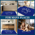 OLANLY Dog Door Mat for Muddy Paws 36x24, Paw Print Design, Absorbs Moisture - Image 8