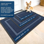 OLANLY Front Door Mat Indoor Outdoor Entrance, Waterproof All-Season, - Image 3
