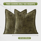 HPUK Fall Chenille Soft Throw Pillow Covers 18x18 Set of 2, Accent Cushion - Image 7