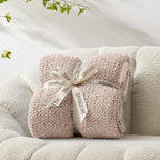 Snuggle Sac Heather Taupe Throw Blanket - Image 4