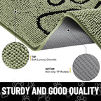 Smiry Dog Door Mat for Muddy Paws, Absorbent Dirt Trapper Non Slip Quick Dry - Image 4