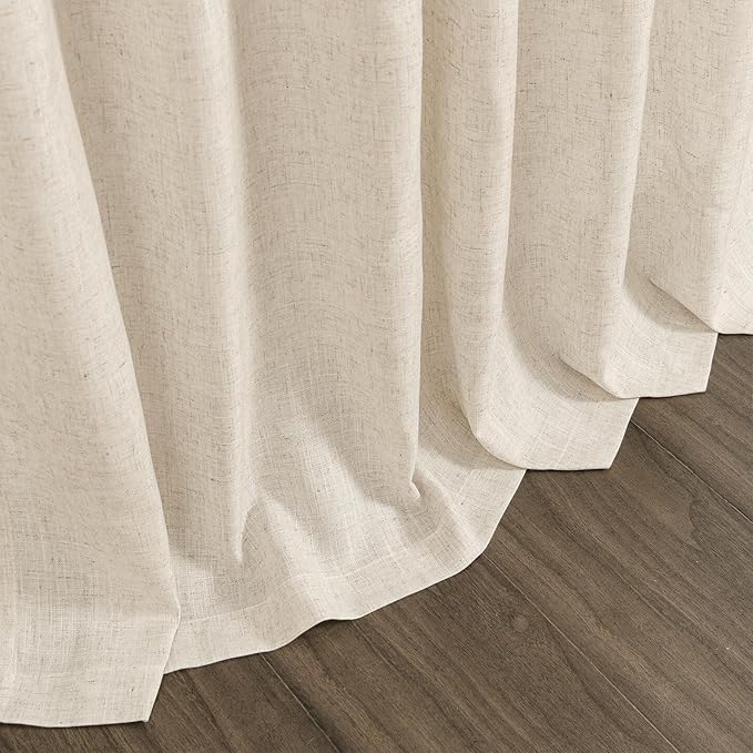 Linen Curtains 63 Inch Length for Living Room Modern Farmhouse Decor Light - Image 9