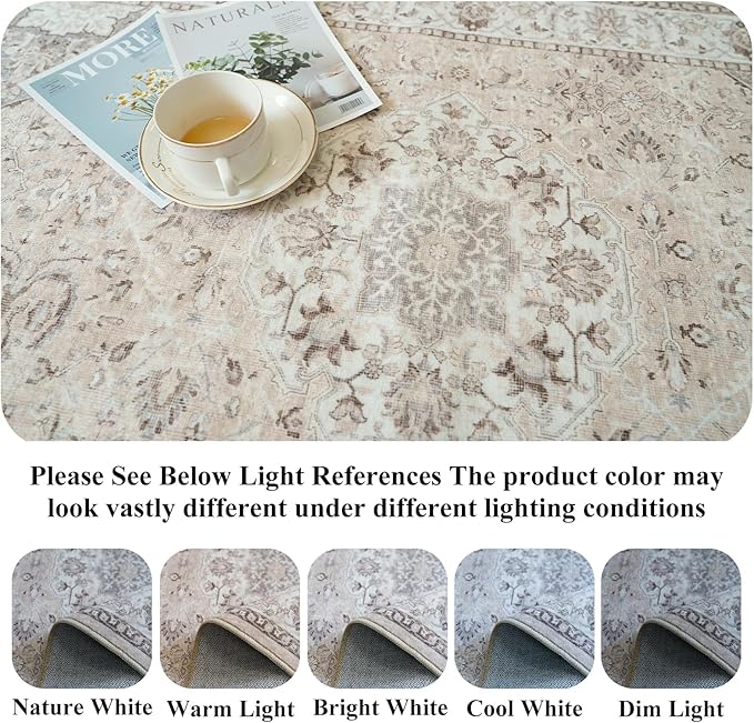 Washable Hallway 3x4 Floor Mats: Farmhouse Non-Slip Kitchen Sink Area Rug - Image 8