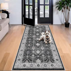 Washable 4x8 Hallway Runner Rug: Vintage 8ft Soft Runners - Image 2