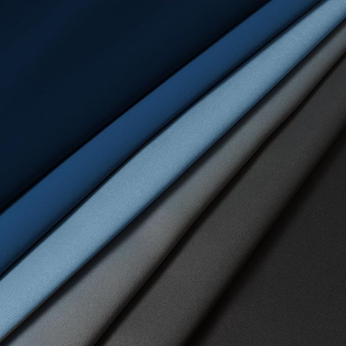 Yakamok Blackout Ombre Dark Blue and Black Curtains - Image 6