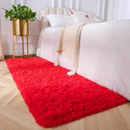 Amearea Shag Fluffy Runner Rug for Bedroom Girls Living Room, 2x6 Feet Extra - Image 2