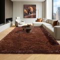 ONASAR Brown 6x9 Area Rugs for Living Room Bedroom, Large Fluffy Bedside Throw by ONASAR