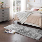 Ciicool Faux Fur Rug for Bedroom, Washable Fuzzy Runner Rugs Thick Fur Area Rug by CIICOOLHomeDeco