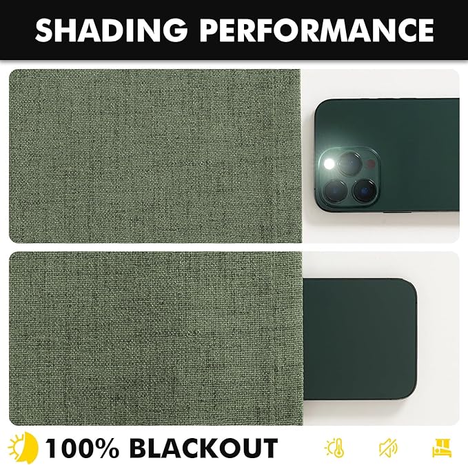 MIULEE 100% Blackout Linen Curtains - Image 7