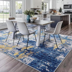 Washable Area Rugs Square 6ft Non-Slip Modern Abstract Soft - Image 8