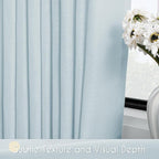 Sky Blue Curtains 120 inch Length - Image 3