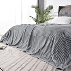 BEDELITE Fleece Blanket Queen Size – 3D Ribbed Jacquard Soft and Warm - Image 9
