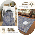 Washable Area Rug 3' x 5 ' Vintage Traditional Persian Mat - Image 7