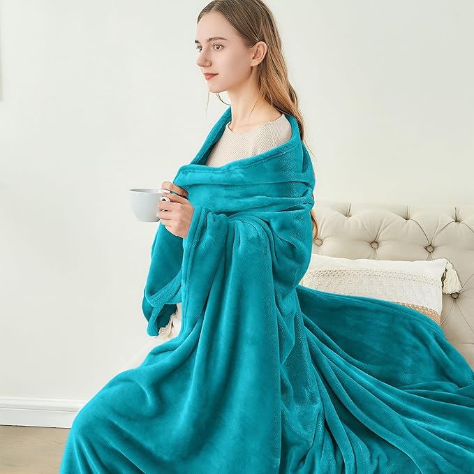 BEDELITE Fleece Blankets Queen Size Bluebird Throw Blankets - Image 8