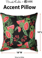 Classic Accessories Frida Kahlo Accent Pillows, 2-Pack, 18 Inch, Viva La Vida
