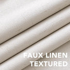 H.VERSAILTEX Linen Curtains 100% Blackout Curtains - Image 4