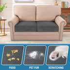 H.VERSAILTEX Velvet Stretch Couch Cushion Cover Plush Cushion Slipcover - Image 3