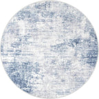 IOHOUZE Abstract Round Area Rug 8 Ft Washable Circle Rugs Large Round Rug Non - Image 9