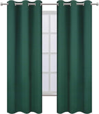 LEMOMO Green Blackout Curtains 34 x 84 Inch Length/Set of 2 Curtain - Image 2