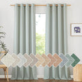 NICETOWN Flax Linen Sage Green 120 inch Curtains by NICETOWN