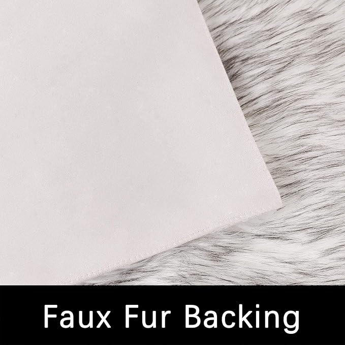 Latepis 2x5 Runner Faux Fur Rug White - Image 3