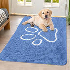 Smiry Dog Door Mat for Muddy Paws, Absorbent Dirt Trapper Non Slip Quick Dry by Smiry
