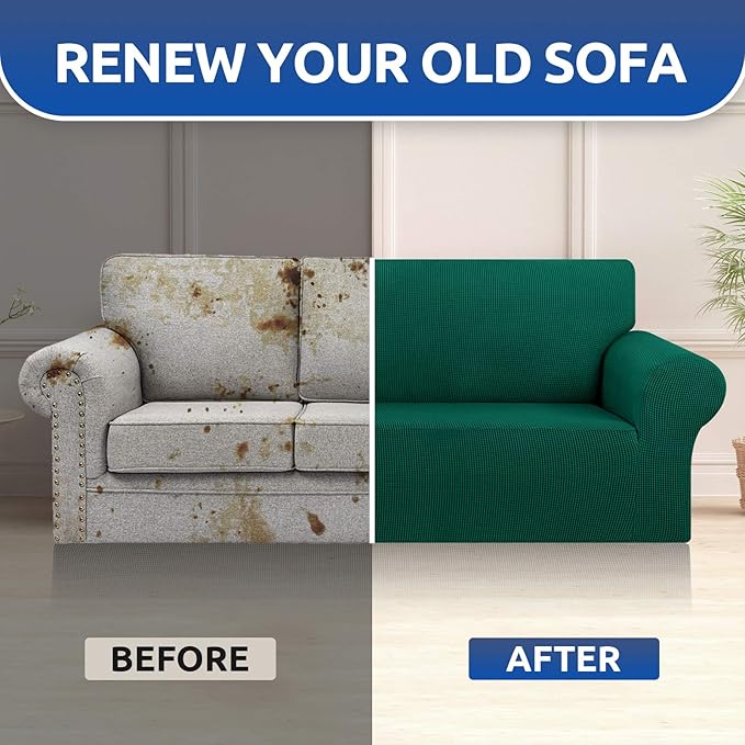 KEKUOU Stretch Oversized Sofa Slipcover 1 Piece Couch Sofa Cover Furniture - Image 4