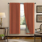 Pitalk Terracotta Blackout Curtains by Pitalk
