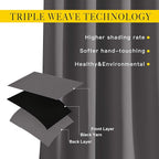 NICETOWN Gray Blackout Curtains - Image 4