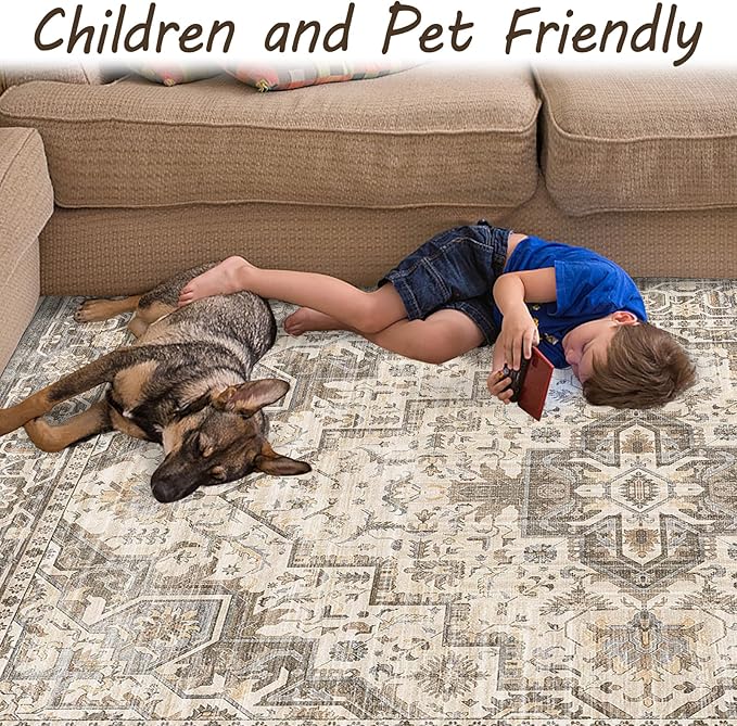Area Rug Machine Washable Rug 10'x13' - Image 8