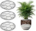 Set of 3, 16.5-inch Stainless Steel Round Plant Pot Risers