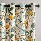 Topfinel Floral Curtains 90 Inches Long 2 Panels Unique Natural Beige Luxury - Image 9