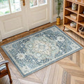 AMADA HOMEFURNISHING 2x4 Washable Area Rug, Low-Profile Entryway Rug by AMADAHOMEFURNISHING