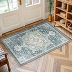 AMADA HOMEFURNISHING 2x3 Washable Area Rug, Low-Profile Entryway Rug by AMADAHOMEFURNISHING