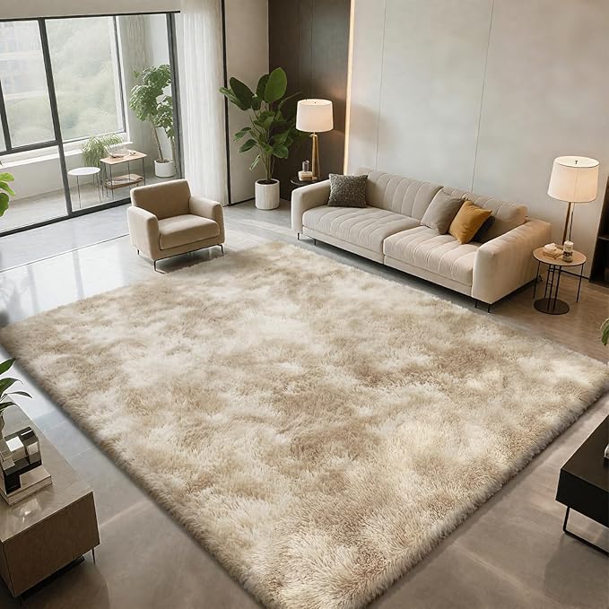 Shag Area Rugs for Bedroom Living Room, 5X8 Ultra Soft Fluffy Area Rugs for Dorm by Boshengya